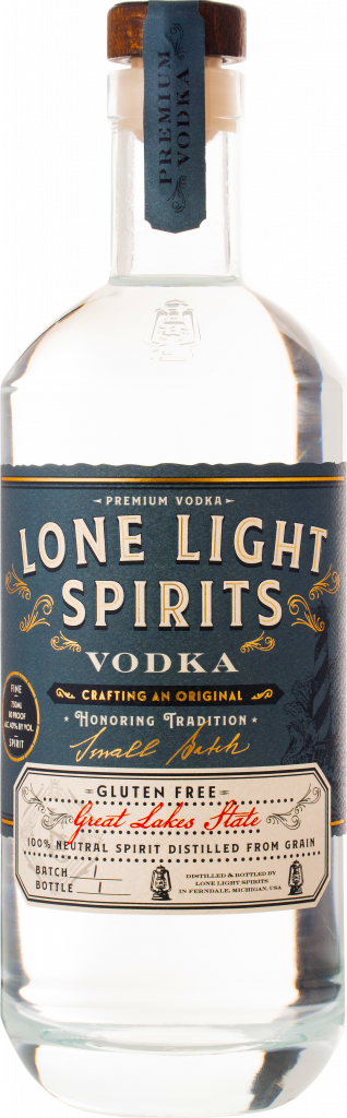 Lone Light Spirits Vodka Bottle