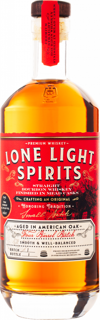 Lone Light Spirits Bourbon Whiskey Bottle